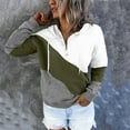 thumbnail image 3 of Ketyyh-chn99 Womens Sweatshirts Hooded Pocket Open Front Knit Jacket Sweater Cardigan Army Green,S, 3 of 4