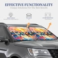 thumbnail image 4 of Fotbe Colorful Fishing Boats 2-Piece Car Windshield Sun Shade | Sun Blocker for Car Windshield | Foldable Automotive Interior Accessories for Sun Protection-Small, 4 of 6
