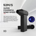 thumbnail image 4 of Potente soplador con ventilador de conducto de alta velocidad, 2024 nuevo Jet Mini soplador seco Mini Turbo ventilador violento portátil de mano potente (negro), 4 of 5