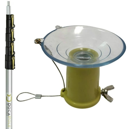 Extendable Bulb Changer 6 – 24 Foot DocaPole Light Bulb Changer Pole | High Ceiling Light Bulb Changer Extension Pole | Extendable Light Bulb Changer for High Ceilings and Recessed Lights | Light Bulb Changer Telescopic Pole ()