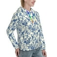 thumbnail image 2 of Yiaed Vintage Floral Birds Print Womens Casual Hoodies Crew Neck Long Sleeve Sweatshirts With Pocket Pullover Tops Women's Hooded Sweatshirt-Medium, 2 of 5