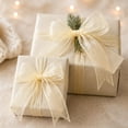 thumbnail image 3 of Wavy Edges Organza Ribbon Sheer Tulle Ribbon for Flower Bouquet Wrapping Diy Crafts Cake Border Ornament Lightweight Sheer Fabric Wedding Birthday Baby Shower Gift Party, 3 of 6