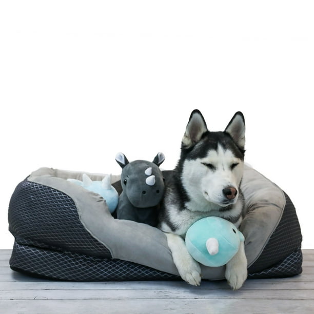Barksbar Large Gray Orthopedic Dog Bed, Dog Bed King Usa