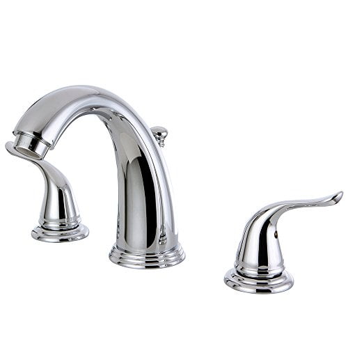 Kingston Brass Yosemite KB2981YL Widespread Two Handle Lavatory Faucet, Polished Chrome