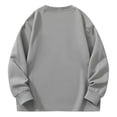 thumbnail image 3 of Blusas y camisas de manga larga con cuello redondo y estampado para hombre Sudadera con capucha de manga larga lisa con cuello redondo para hombre Blusa de poliéster para hombre, 3 of 3