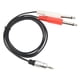 thumbnail image 4 of Cable de sonido divisor Y resistente al enchufe 33 pies flexible de 35 mm a doble cable de 635 mm para micrófono y altavoz Fugacal Otros, 4 of 8