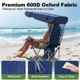 thumbnail image 5 of Portable Camping Chair with Canopy - Folding Chair with Canopy, Durable 600D Oxford Canopy Chair for Camping, Beach, Picnics, Fishing & Sports, 5 of 10