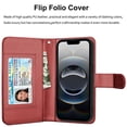 thumbnail image 4 of iPhone 16 E 2025 Case,for iPhone 16 E 6.1" Wallet Phone Case,Takfox PU Leather Magnetic Detachable Card Holders Shockproof Kickstand Protective [Flip Folio Cover] for iPhone 16 SE4- Wine, 4 of 10