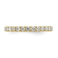 thumbnail image 3 of 14K Yellow Gold Ring Band Eternity Diamond Round Polished U Shared Prong 1ct , Size 8, 3 of 4