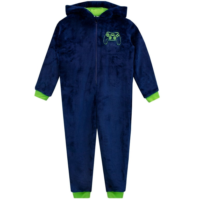 Harry Bear Boys Gaming Onesie Sizes 6 14 Walmart