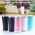 thumbnail image 3 of Thinsony Gobelet Musical Bluetooth Résistant aux Chocs Ligne Lisse Bord Rond Sans Pollution Rose 1Set, 3 of 6