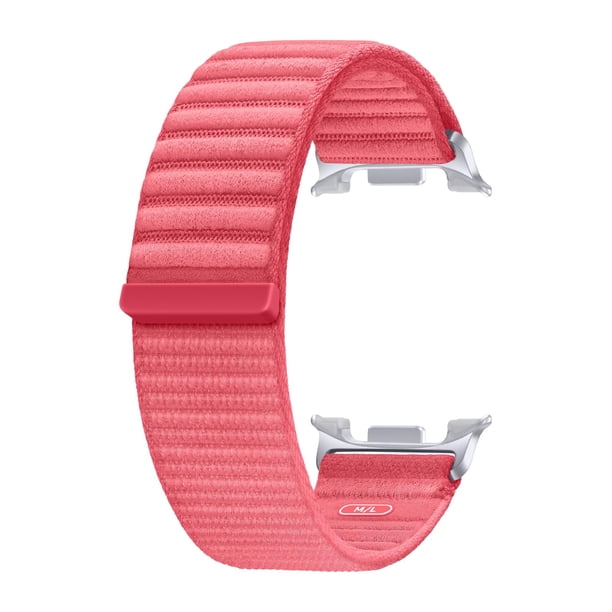 Correa de reloj Samsung Galaxy Watch serie 8, tela M/L, rojo coral