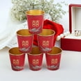 thumbnail image 3 of 50 vasos de papel desechables para bodas, ideales para bebidas calientes. Vasos gruesos estilo chino para té o agua, perfectos para fiestas de compromiso y banquetes., 3 of 7