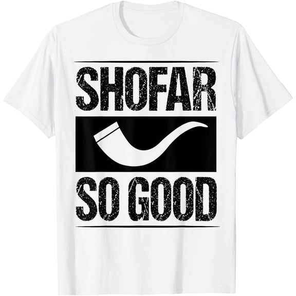 Shofar So Good Shirt Funny Hanukkah Gift Chanukah Jewish T-ShirtMen and women can wear white T-shirts, gifts. Age: M,，L，XL，2XL,3XL, 89XL