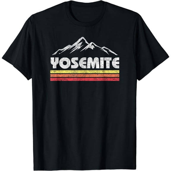 Retro Yosemite California Vintage National Park Souvenir T-Shirt