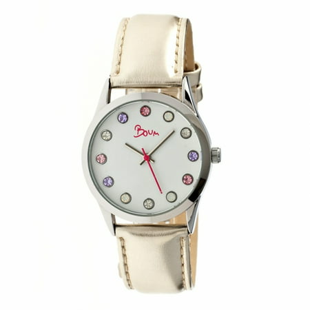 Boum Bm2102 Savant Ladies Watch, White, Cream Leather