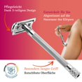 thumbnail image 2 of Maquinilla de afeitar MERKUR 24C para mujer con mango extralargo de 10 cuchillas, 2 of 7