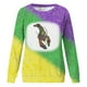 thumbnail image 2 of Gibobby Sudadera sin capucha y ocio 2024 Sudadera de de moda para mujer con cuello redondo estampado y manga larga informal sin sombrero (2)(Verde, L), 2 of 4