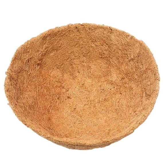 12 Inch Natural Coconut Coir Hanging Basket Liner,Round Replacement Plant Pot Liner for Wall Planters and Garden Flower Baskets