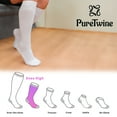 thumbnail image 4 of PureTwine Knee High Socks for Women | Comfort Seam Soft Bamboo Rayon | Long Dress Socks for Women Athletic Socks 4 Pairs, 4 of 7