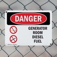 thumbnail image 5 of (2 Pack) Generator Room Diesel Fuel OSHA Danger Sign 18 Inch X 12 Inch Plastic Sign, Weather Resistant, UV Protected for Workplace, Business, and Construction Site, Made in the USA, 5 of 8