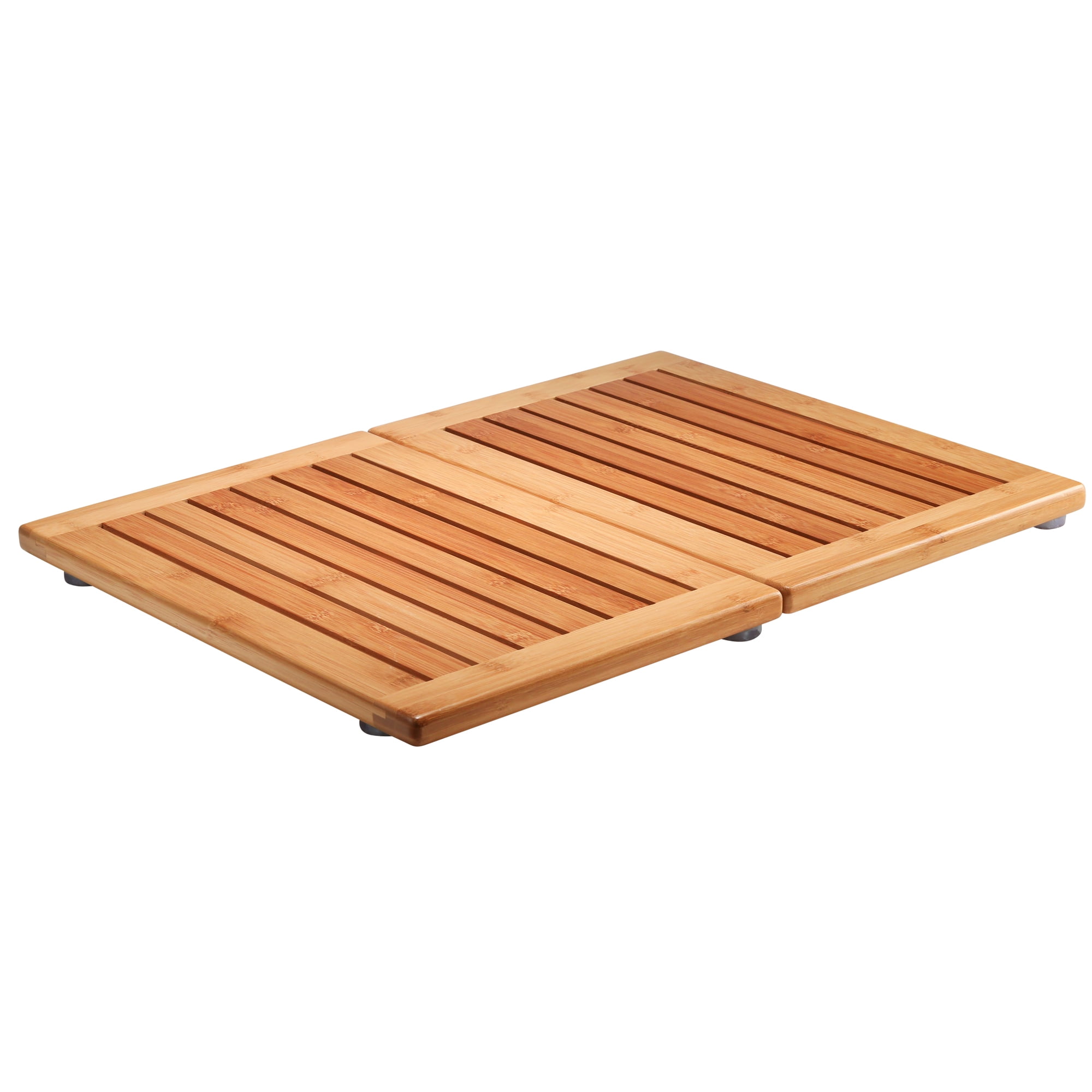 Bamboo Floor and Shower Mat Measures 1" x 23.75" x 17.75" Walmart