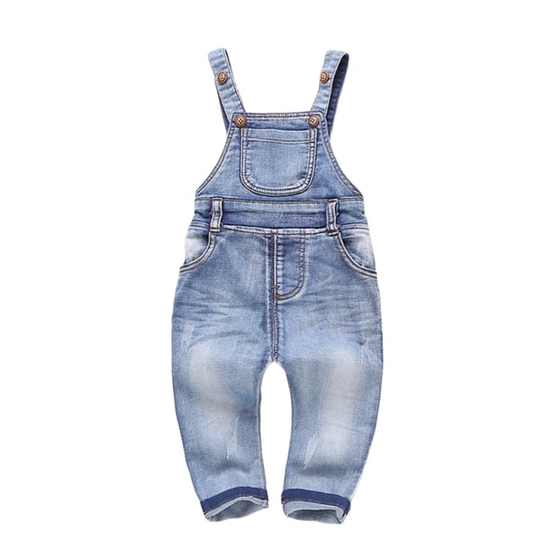 Mono Vaquero Suave, Roto y Lavado con Agua Para Bebés y Niños Pequeños/Niñas,KIDSCOOL SPACE, Azul Claro, 12-18 Meses