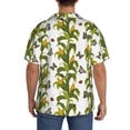thumbnail image 3 of Hirioo Corn And Butterflies for Men's Cuban Collar Short Sleeve Shirt Button Down Shirt Beach Summer Shirts Wedding Vacation Shirts-X-Large, 3 of 5