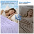 thumbnail image 2 of Ombre White Cooling Blanket, Lightweight Breathable Summer Throw Blanket with Double Sided Cold Effect, Romatic Purple Art Picnic Beach Blankets Bed Sheet for Hot Sleepers 30"x40", 2 of 8