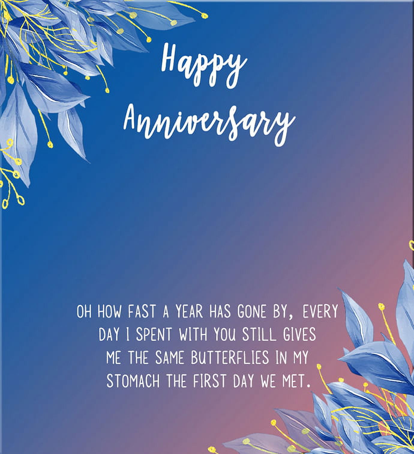 Anavia Happy Anniversary Gift Necklace,Wedding Anniversary Gift for Wife,Express Love Card Jewelry Gift-[Rose Gold Cube, Blue-Orange Gift Card]