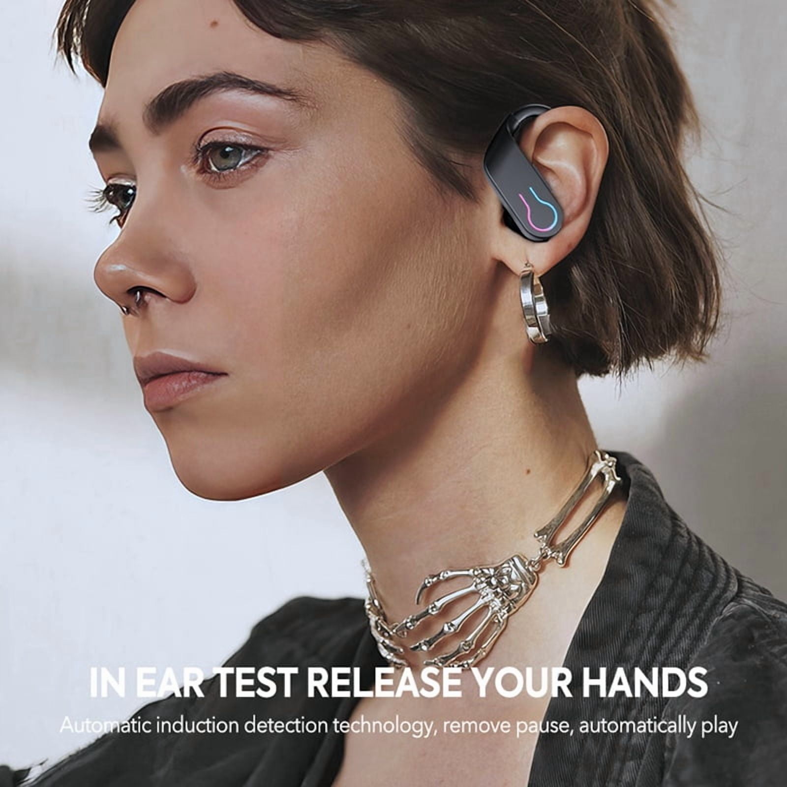 Q63 Bluetooth 5.3 Earphones Sports Headset Wireless in-Ear 200H Standby Time IPX7 Waterproof HiFi Stereo Gaming Earbuds