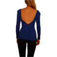 thumbnail image 3 of Free People Womens Eyes Wide Open Basic T-Shirt, Blue, Large, 3 of 5