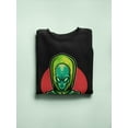 thumbnail image 3 of Space Alien   Design Sweatshirt Men -Image by Shutterstock, Male Medium, 3 of 4