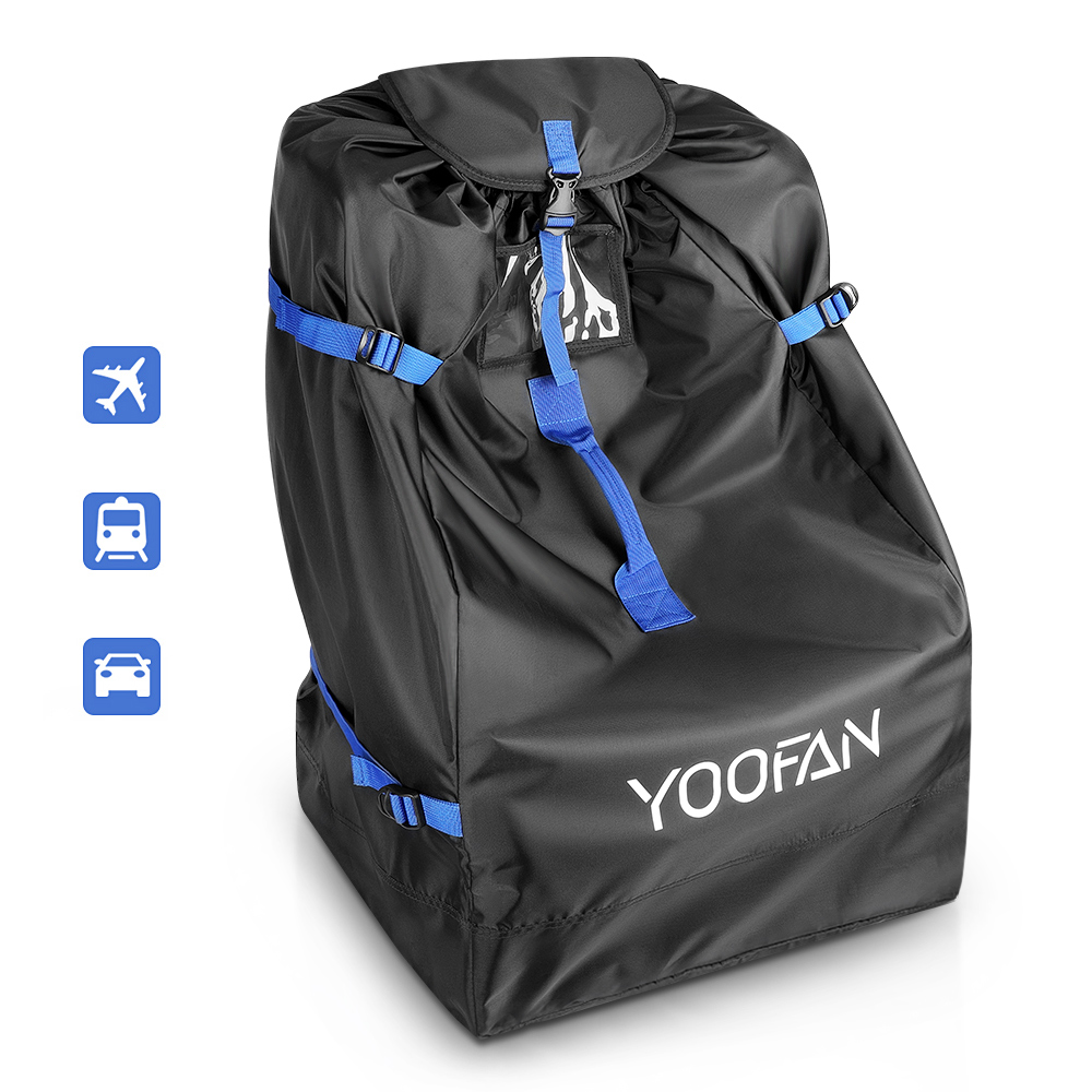 YOOFAN Car Seat Travel Bag for Airplane Waterproof Carseat Carrier with Full  Protective Cover, Adjustable Side Straps and Buttom Pads Universal  Infant Car Seat Bags for Air Travel