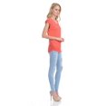 thumbnail image 6 of KOGMO Womens Short Sleeve Solid Basic Tunic Top Tee with Side Shirring, 6 of 7