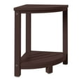 thumbnail image 3 of WestinTrends Sage HDPE Plastic Waterproof Shower Corner Bench, Dark Brown, 3 of 8