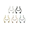 thumbnail image 1 of Zmoon 5X Stainless Steel Nose Rings and Nose Studs, 1 of 6