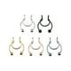 thumbnail image 1 of 5PC 8mm de acero inoxidable Clip de Oro Cara Faux Septum Nariz Cuff Anillos Stud No Piercing Joyería, 1 of 7