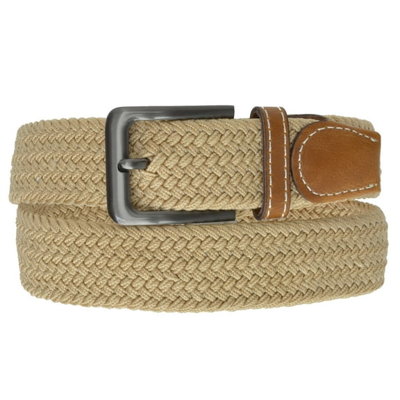 Marshal Braided Elastic Stretch Belts with Gunmetal Buckle S110