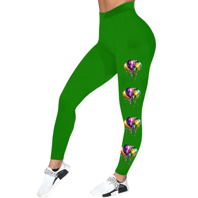 PMUYBHF Leggings Décontractés Imprimés Ballons Colorés pour Femmes 5947 m