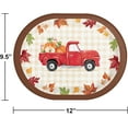 Thanksgiving Party Supplies Hello Harvest Oval Banquet Paper Plates