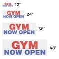 thumbnail image 3 of Gym Now Open Vinyl Decal 48 Inch x 18 Inch Weatherproof Heavy-Duty Adhesive Backing | Fitness Promotions, New Location, Membership Opportunities | Made in USA, 3 of 6