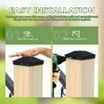 thumbnail image 2 of 12pcs Fence Post Caps Outdoor Post Covers Guardrail Post Caps Fence Post Protectors Fencing Tools With Screws, 2 of 5