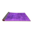 thumbnail image 2 of Ahgly Company Indoor Round Abstract Purple Modern Area Rugs, 6' Round, 2 of 4