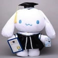 thumbnail image 1 of Sanrio Cinnamon Dog Ropa de soltero Sombrero de doctorado de graduación Juguete de peluche Regalo de fiesta de cumpleaños para niños, Material súper suave de seguridad, Muñeco de peluche suave Lindo j, 1 of 7