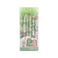 thumbnail image 1 of Bolígrafos neutros borrables con diseño de paisaje de flores, gomas de borrar Kawaii con bolígrafo de Gel, papelería Coreana para la escuela y la Oficina, 6 piezas, 1 of 4