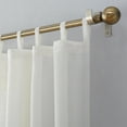 thumbnail image 2 of No. 918 Emily Sheer Voile Tab Top Curtain Panel, 59"x63", Eggshell, 2 of 8