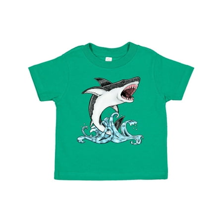 

Inktastic Great White Shark Jumping Gift Toddler Boy or Toddler Girl T-Shirt