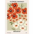 thumbnail image 3 of NKTN 11x14 Black Modern Framed Museum Art Print Titled - Flower Market Madrid, 3 of 5
