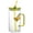 Yellow, variant on Glass Drinking Cup Square Glass Tumbler with Handle,Square Glass Cup with Lid Straw Wide Mouth Drinking Cup,Clear Coffee Cups with Lids and Straws Portable Water Bottles Milk